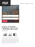 Types and Techniques of Hatching in Art | PDF