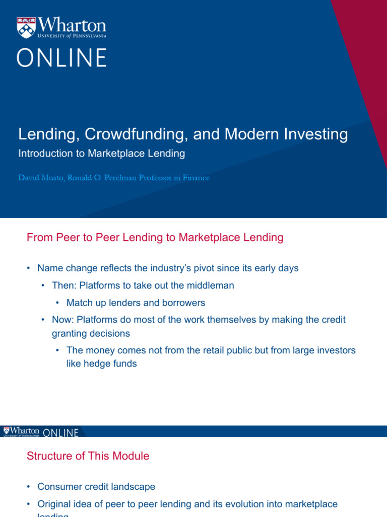 Marketplace Lending And Consumer Debt Insights Pdf Loans Debt