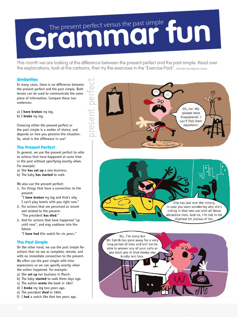 Simple Past Vs Present Perfect | PDF | Language Arts & Discipline