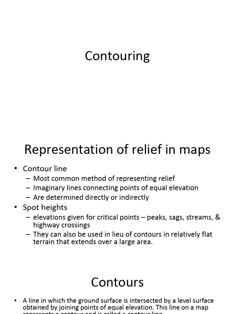 08 Contouring | PDF | Contour Line | Topography