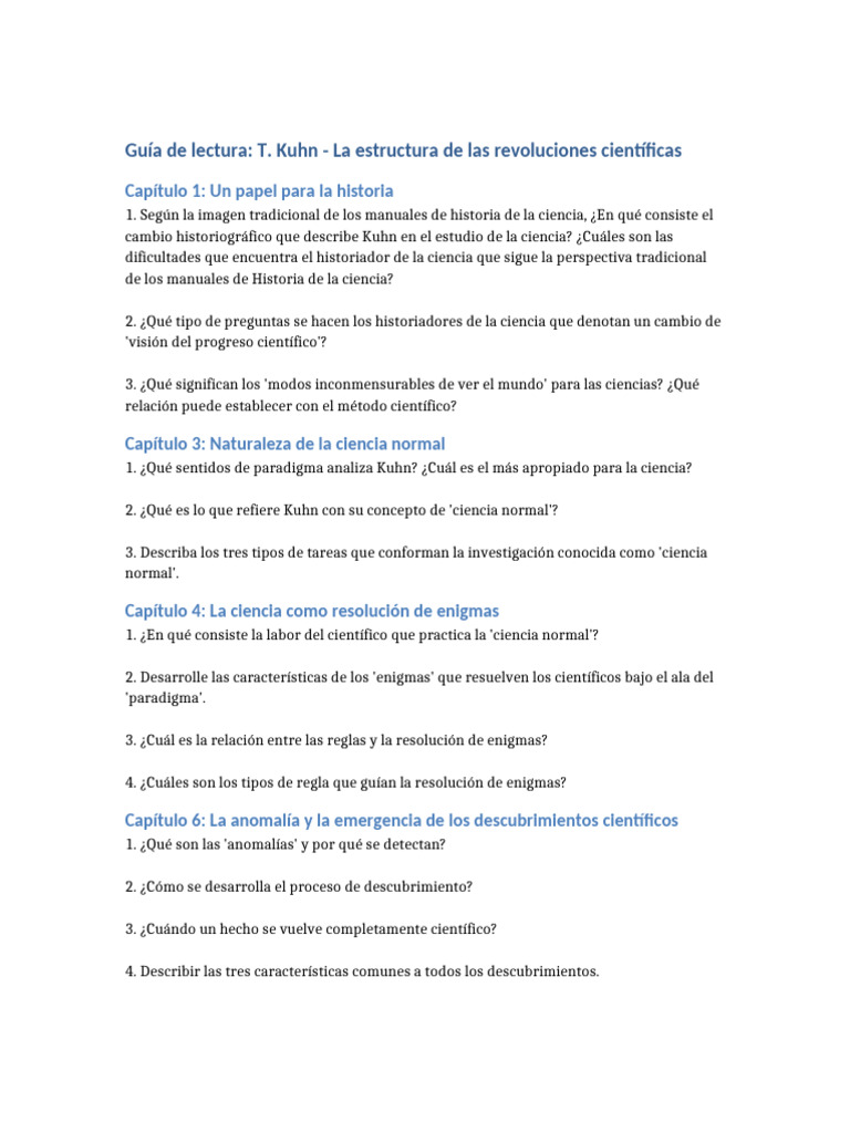 Análisis de Kuhn: Revoluciones Científicas | PDF | Paradigma | Science