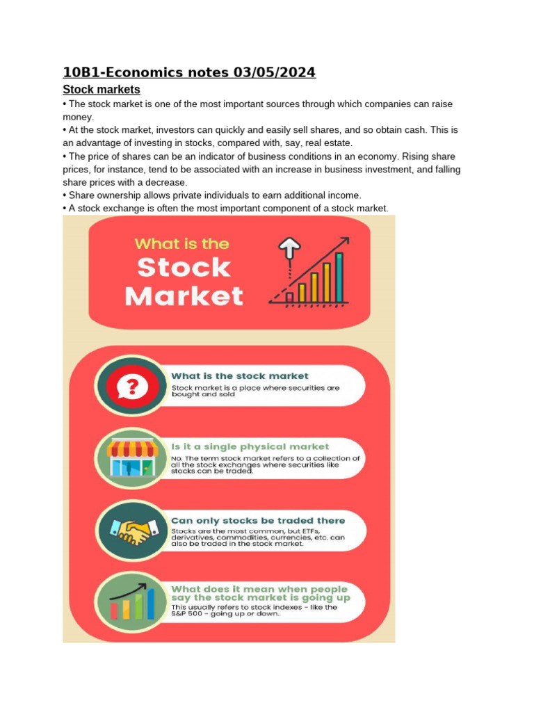 Understanding Stock Markets and Exchanges | PDF