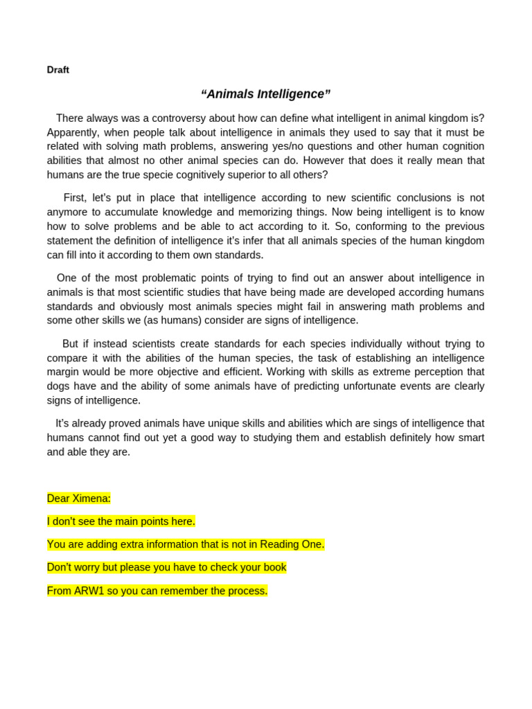 Understanding Animal Intelligence | PDF | Intelligence | Knowledge