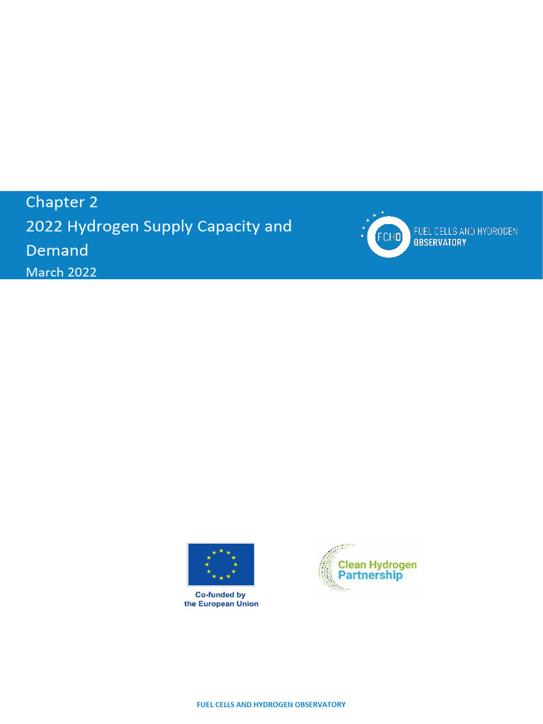 Chapter 2 - FCHO Market - 2022 Final | PDF | Oil Refinery | Hydrogen