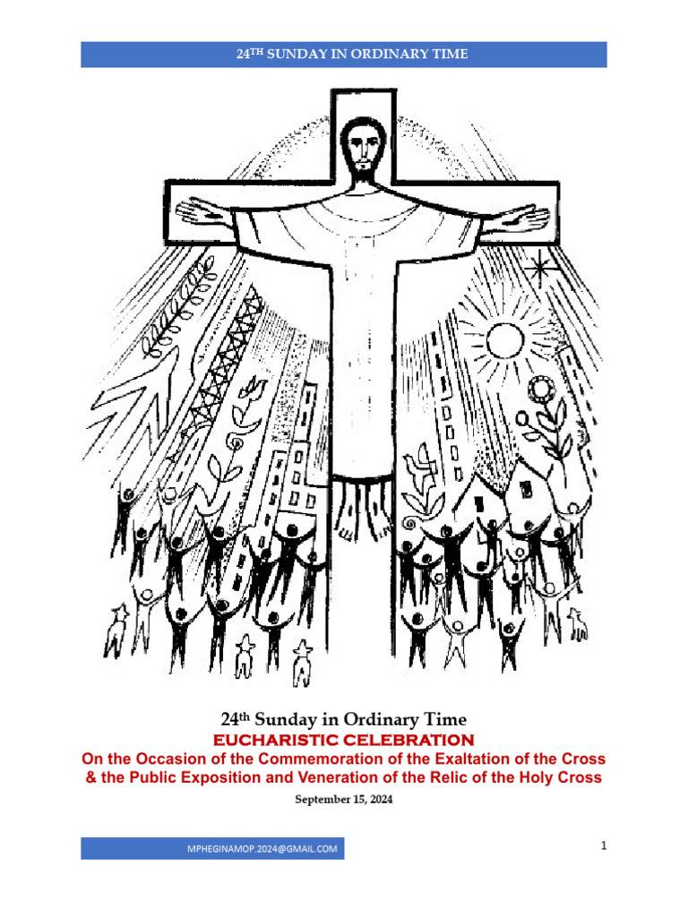 24th Sunday OT Sept Feast | PDF
