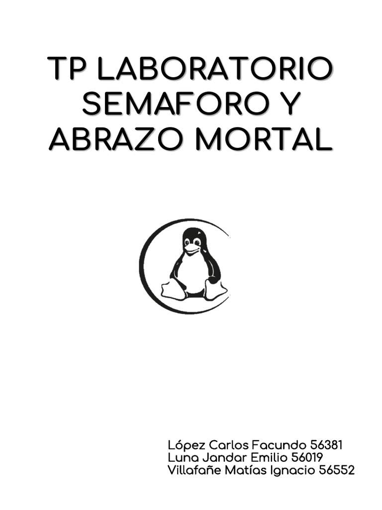 Tp laboratorio sem foros y abrazo mortal en linux pdf ciencias de
