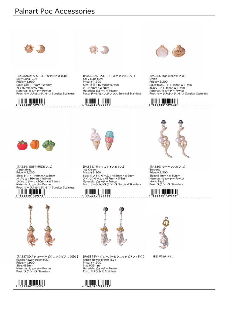 Palnart Poc Accessories: / Size: / Size | PDF
