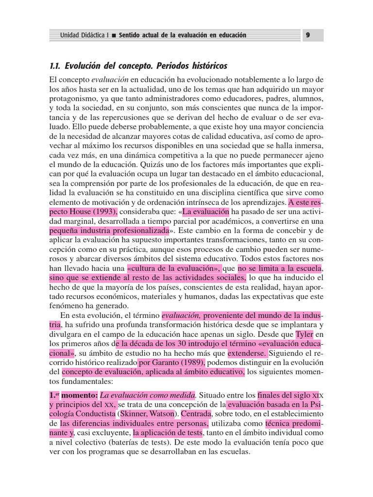 Evolución de la Evaluación Educativa | PDF | Evaluación | Maestros