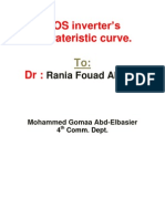 MOS inverter’s charateristic curve