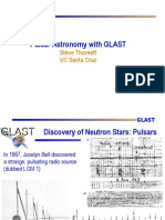 Steve Thorsett- Pulsar Astronomy with GLAST