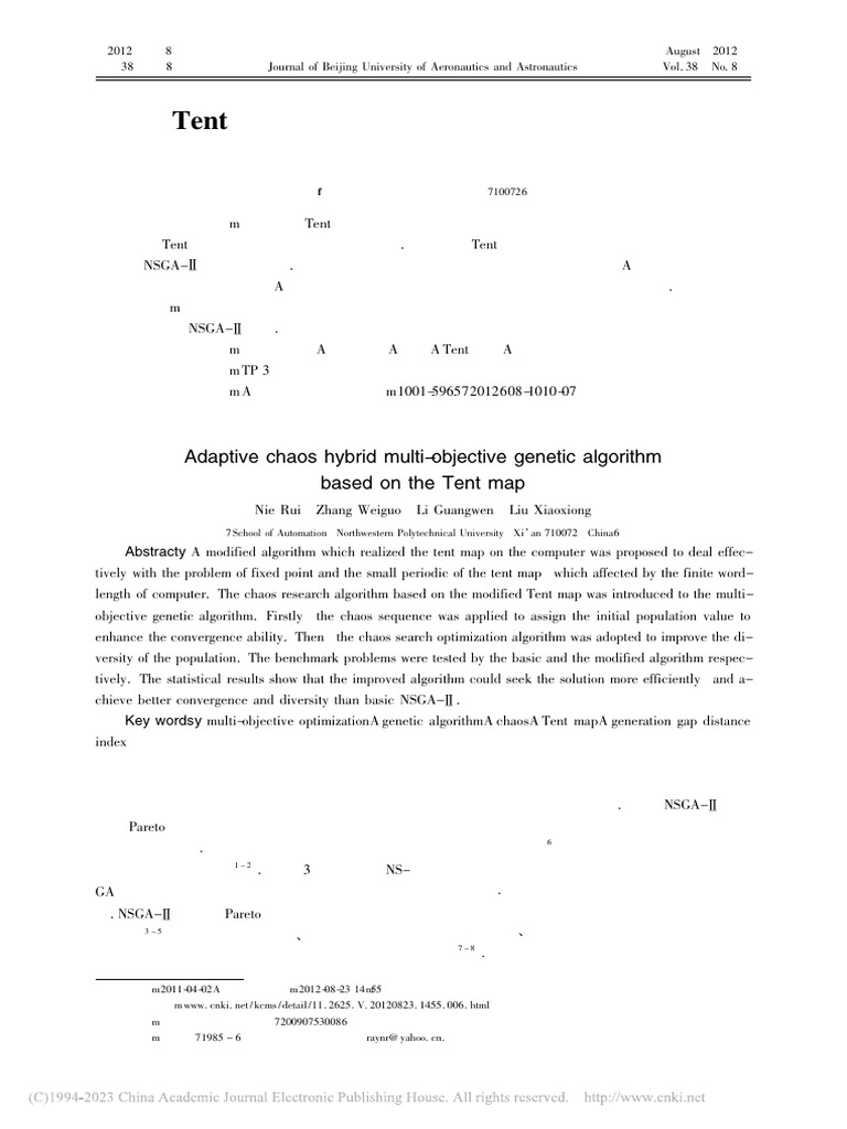 Adaptive Chaos Hybrid Genetic Algorithm | PDF | Genetic Algorithm ...