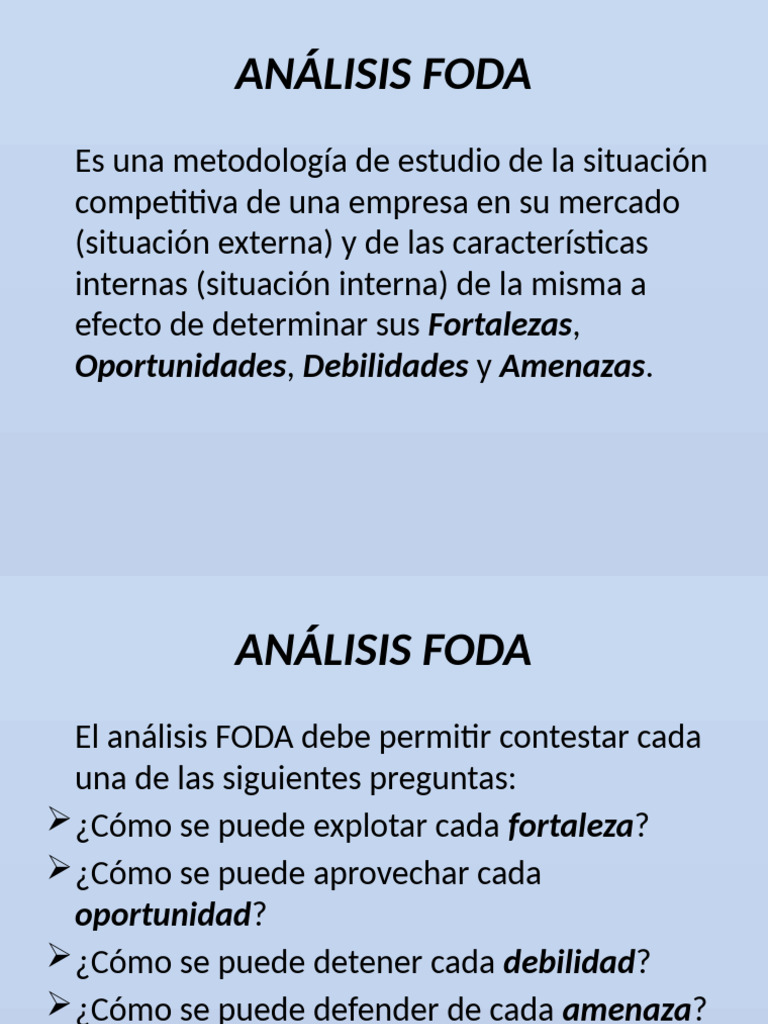 Análisis FODA: Estrategias y Acciones | PDF | Análisis FODA | Business