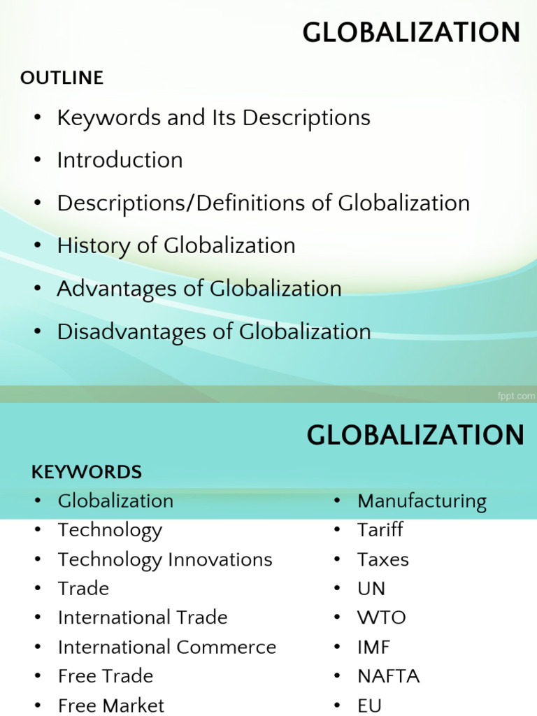 Understanding Globalization: Key Concepts | PDF | Globalization | Free ...