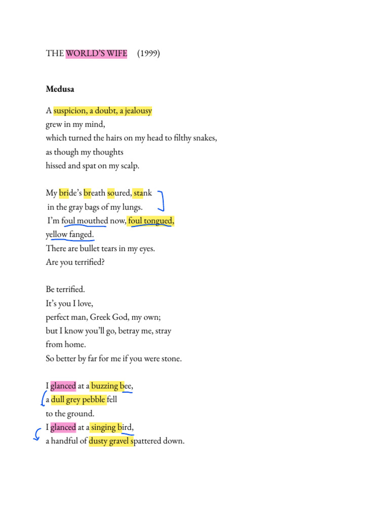 Medusa Love S Dark Transformation Pdf Poetry General Fiction