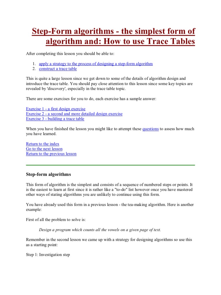 Step to Writing Algorithms | Algorithms | Variable (Computer Science)
