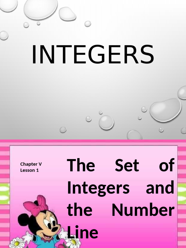 2 Integers | PDF | Numbers | Mathematical Concepts