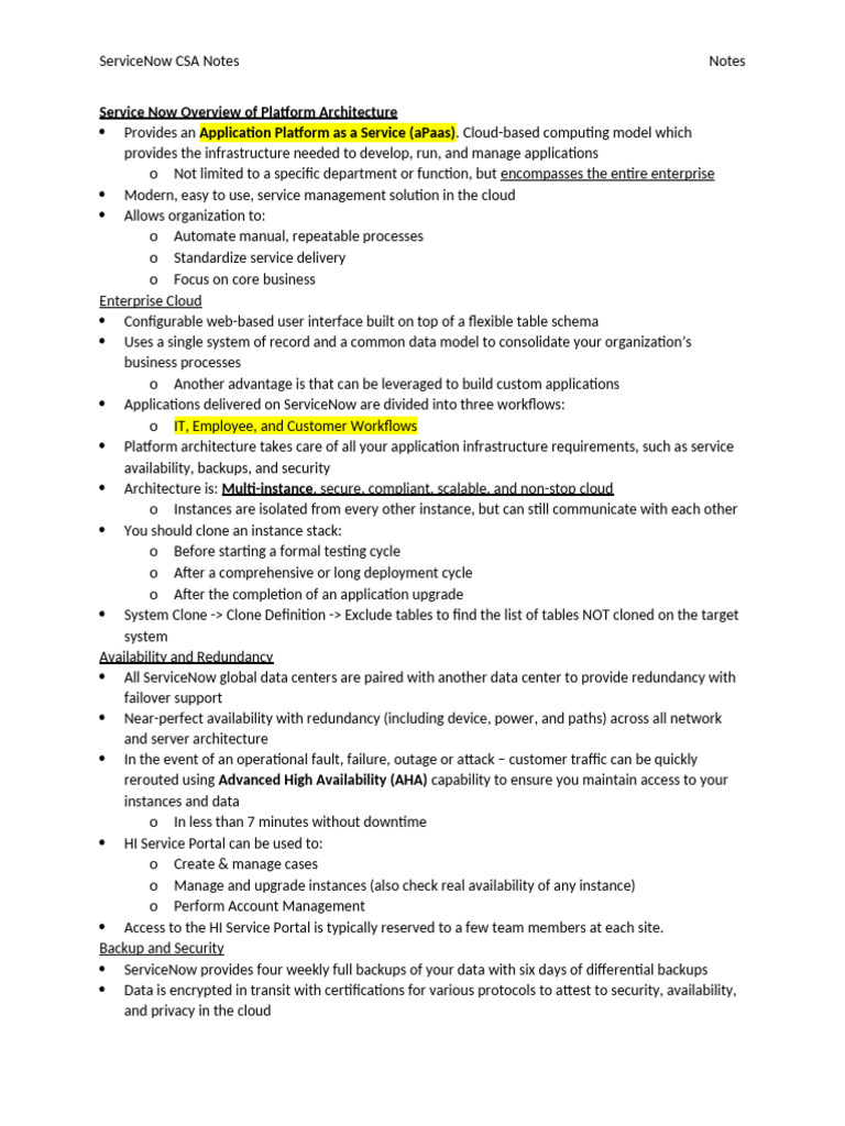 ServiceNow-CSA (1) | PDF | Cloud Computing | Icon (Computing)