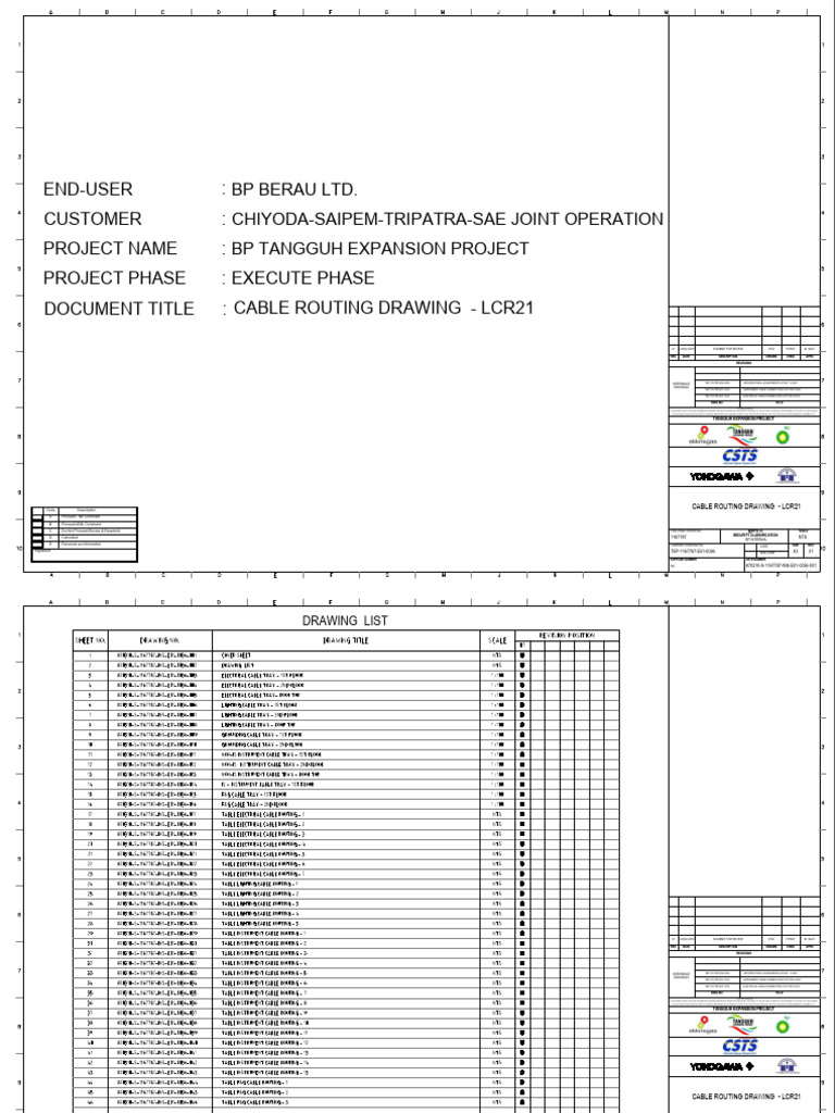 Tep-1167787-E01-0036 Cable Routing Drawing - LCR21 | PDF | Intellectual ...