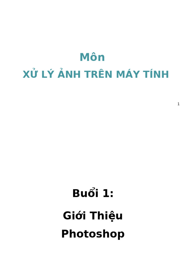 Buoi 01 - Gioi Thieu Va Giao Dien | PDF
