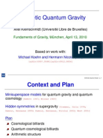 Axel Kleinschmidt- Arithmetic Quantum Gravity