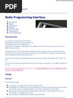 Radio Programming Interface