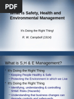 PTTEP SSHE Management System Overview | PDF | Risk | Risk Management