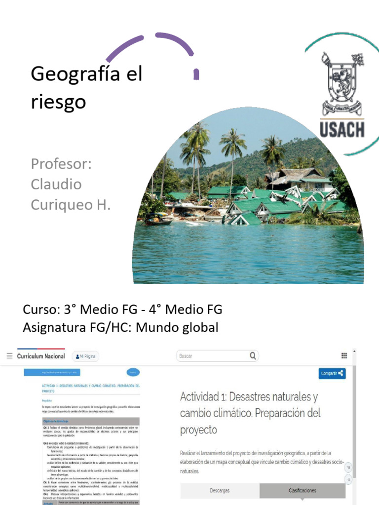Geografía del Riesgo y Desastres en Chile | PDF | Riesgo | Reducción de ...