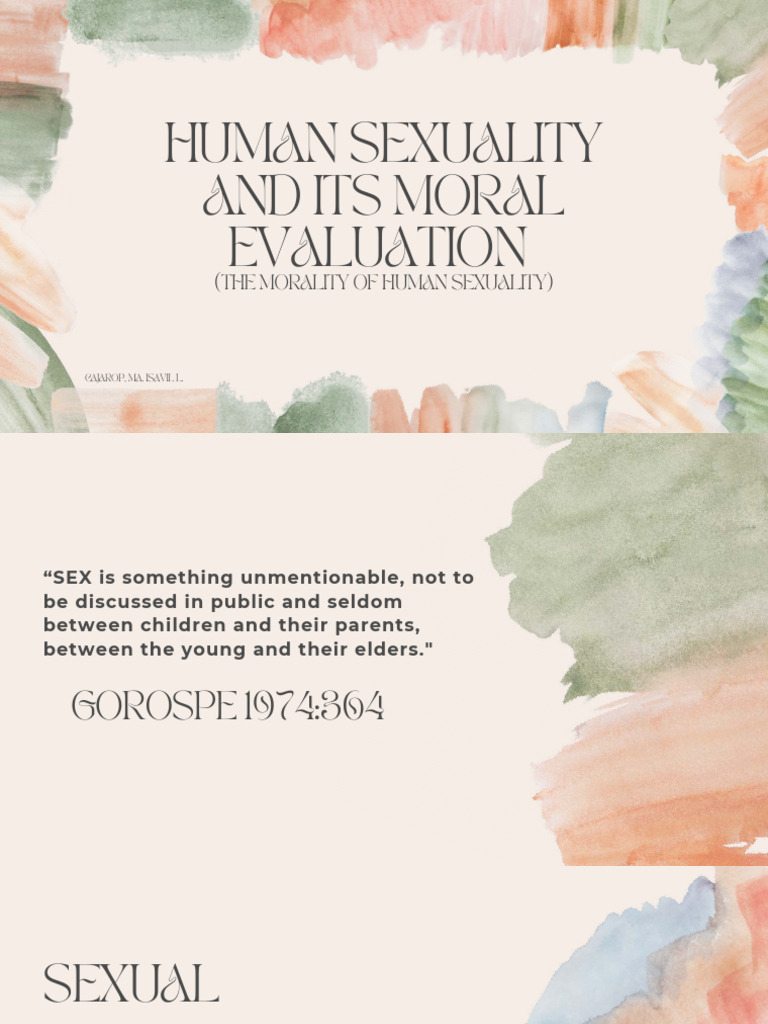 Understanding Human Sexuality and Morality | PDF
