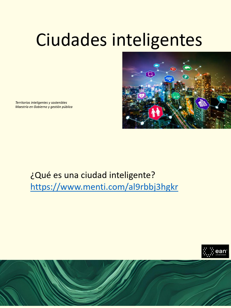 Ciudades Inteligentes 1 | PDF | Internet de las Cosas | Infraestructura