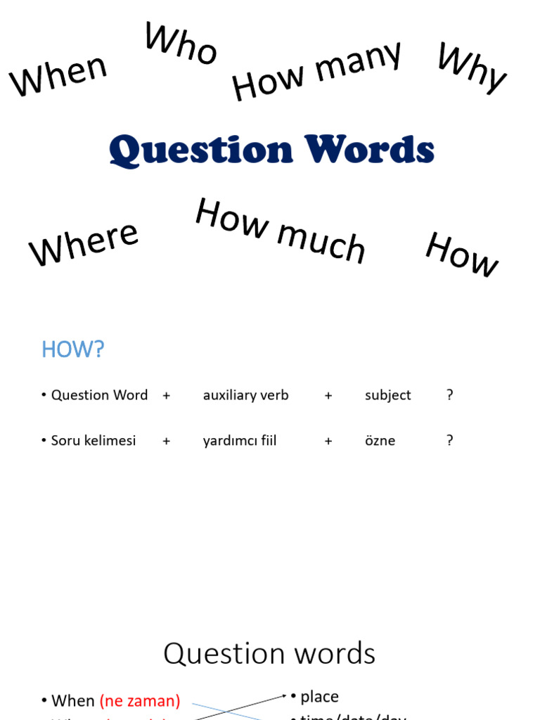 Question Words Fun Activities Games Grammar Guides Information Ga ...