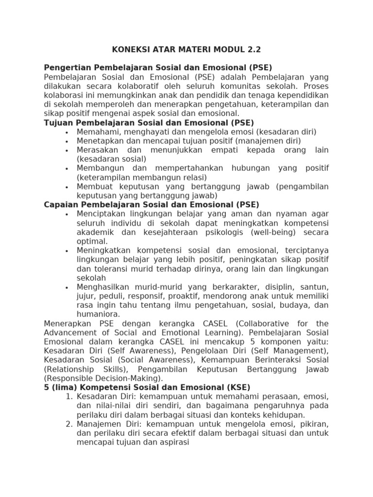 Koneksi Atar Materi Modul 2 | PDF