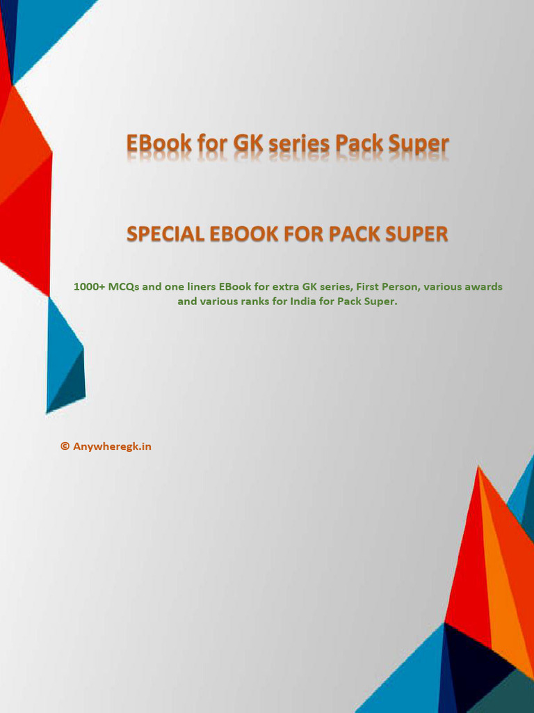 EBook For GK Series Pack Super New | PDF