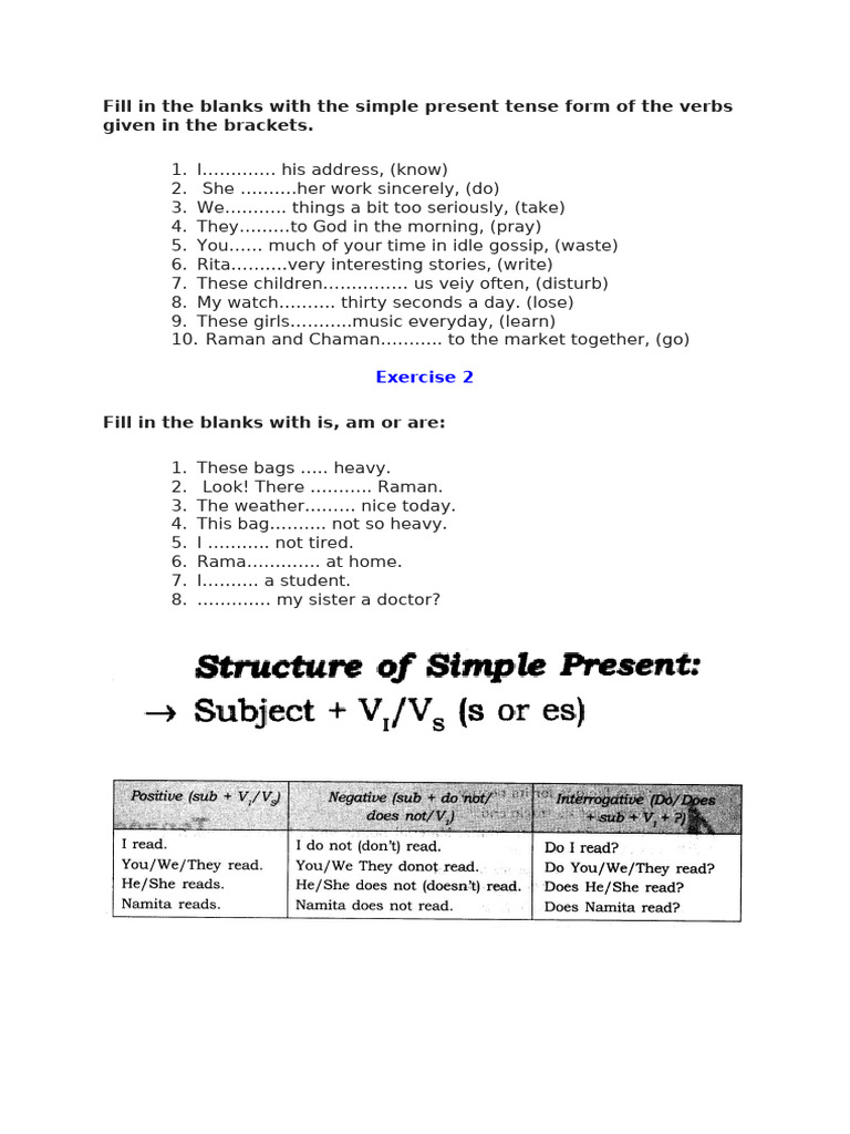 Assignment Tenses Pdf Language Mechanics Grammar