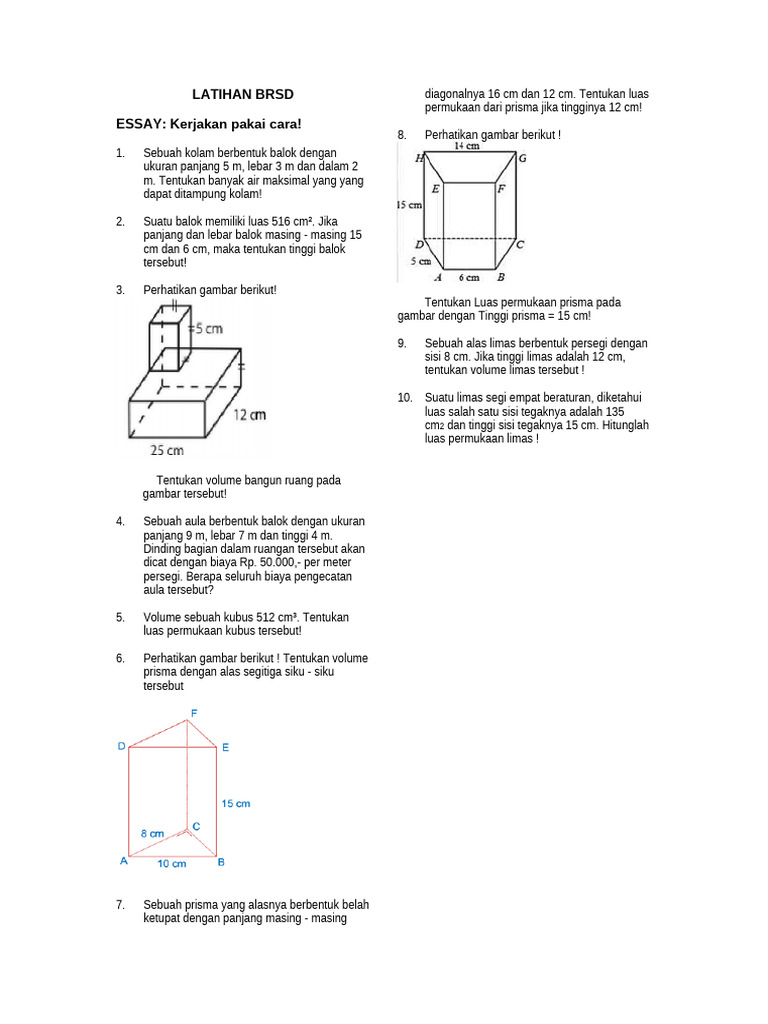 Latihan BRSD | PDF