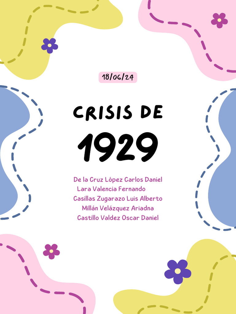 Causas y efectos de la crisis de 1929 | PDF | Gran depresion ...