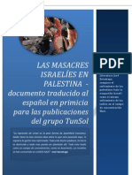 Las Masacres Israelíes en Palestina