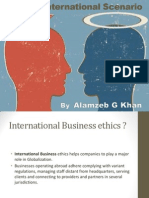 Ethics in International Scenario- Alamzeb Khan