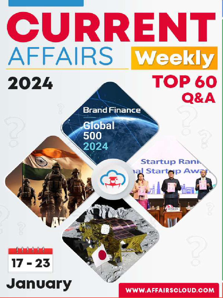 Current Affairs Top 60 Q&A PDF January 2024 3rd Week by AffairsCloud 1 ...