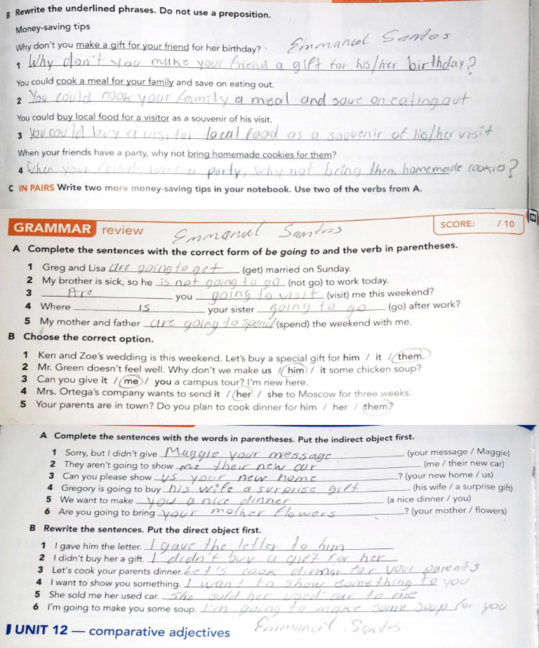 3 2 Homework Pdf Languages Foreign Language Studies