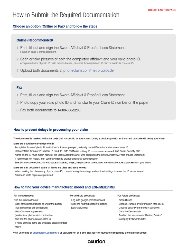 Documentation Submission Guide | PDF