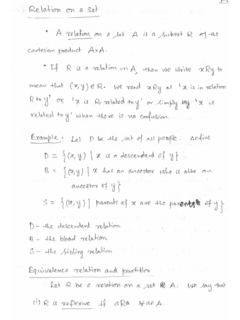 Relation Pdf