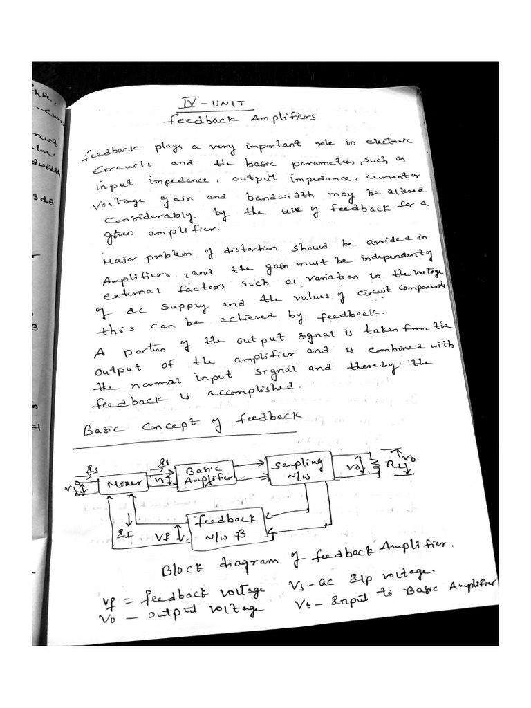 AC Unit-4 Feedback Amplifiers | PDF
