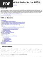 Local Multipoint Distribution Service (LMDS) : Abstract