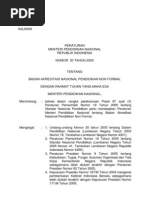 Download Permendiknas No 30 Tahun 2005-BAN Pendidikan Non Formal by satria60 SN79653390 doc pdf