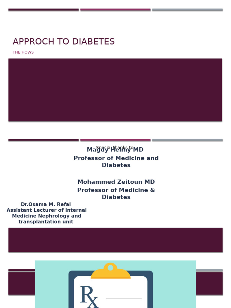 Diabetes Management Approaches Guide | PDF | Insulin | Endocrine Pancreas