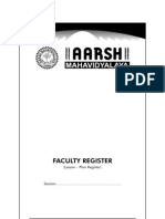 Aarsh Mahavidyalaya - Faculty Register