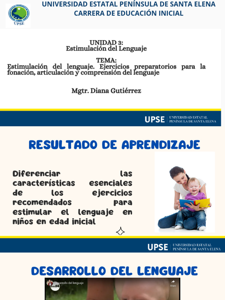 Ejercicios de Estimulación del Lenguaje Infantil | PDF | Aquisición de ...
