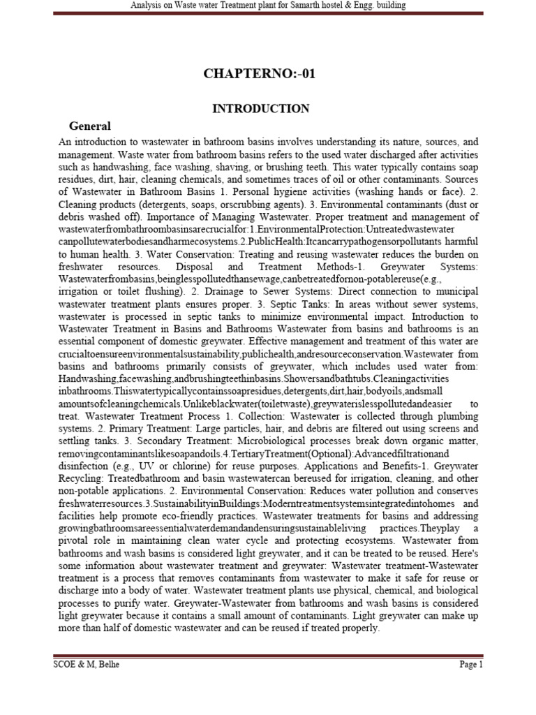 Report Wastewater 2025 26 | PDF | Sewage Treatment | Reclaimed Water