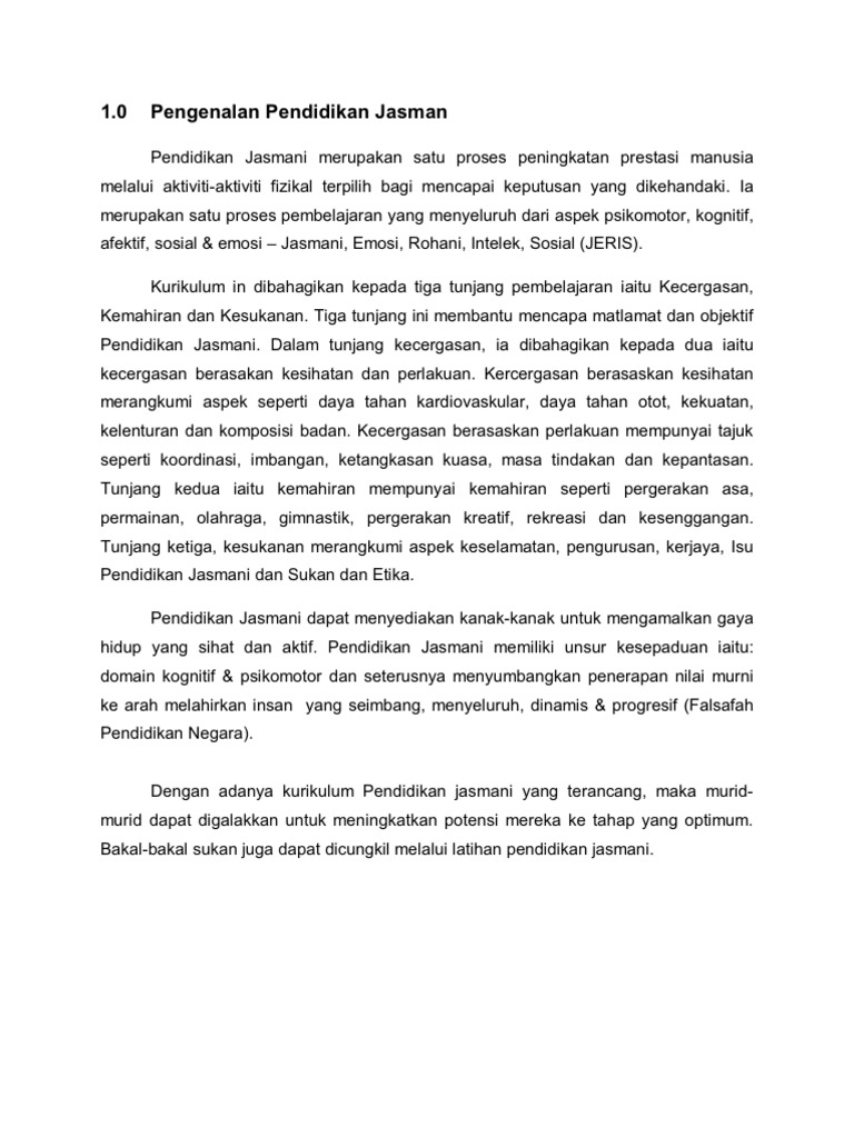 Definisi Pendidikan Jasmani Pdf