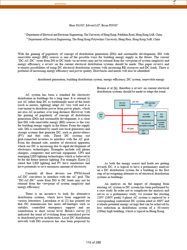 DC Electrical Distribution in Buildings | PDF | Direct Current ...